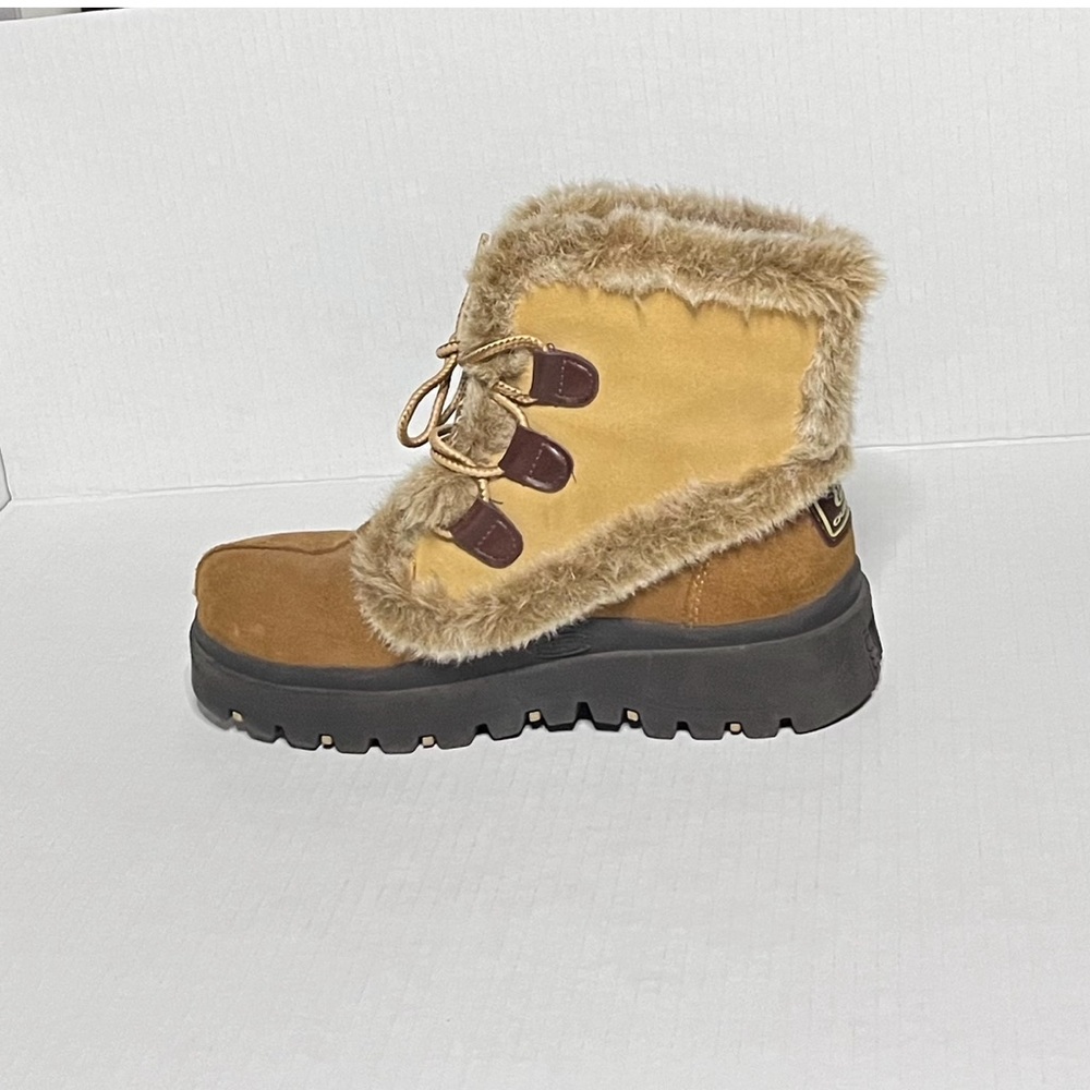 Sketchers Y2K Chunky Lace-Up Leather Boots - Picture 2 of 15